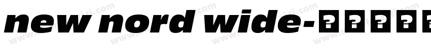 new nord wide字体转换